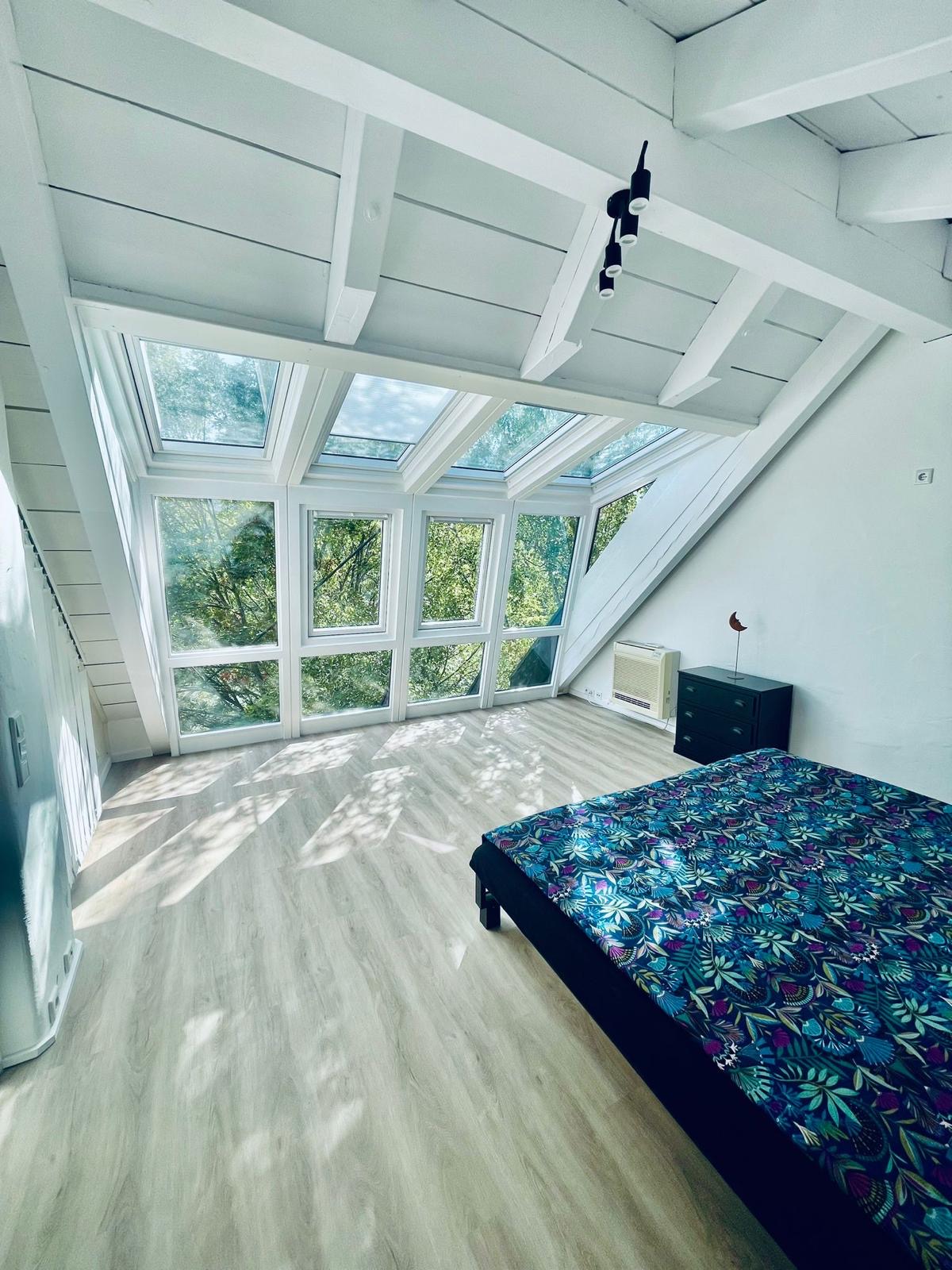 The Riverside Loft bedroom